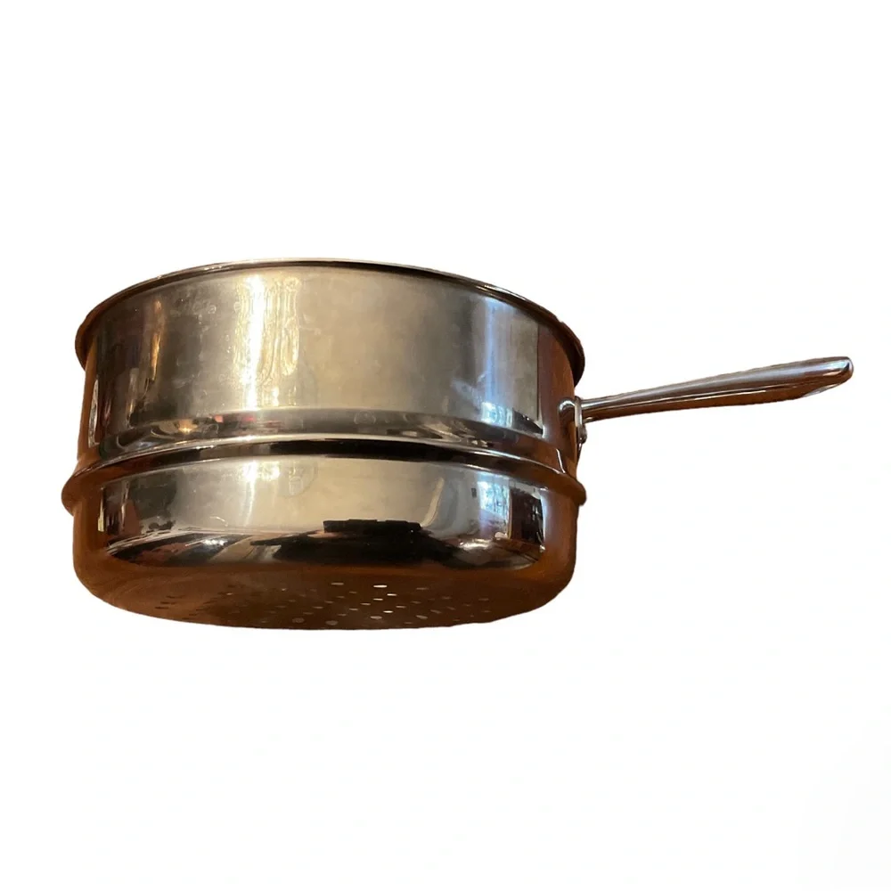 Emeril By All-Clad Fine Quality 3Qt Stainless Steel Steamer Insert For 7” Pot!